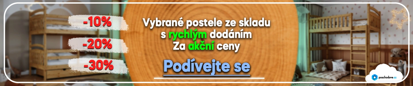 Dětské postele s doručením do 7 dnů, až o 30 % levněji